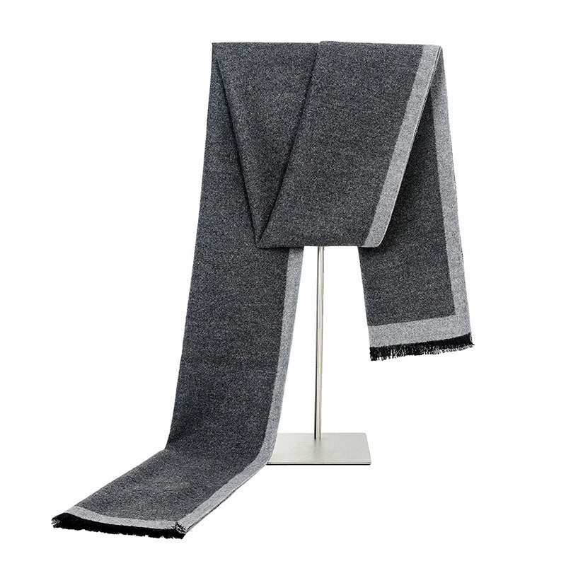 Men's Fashion Simple Brushed Warm Scarf