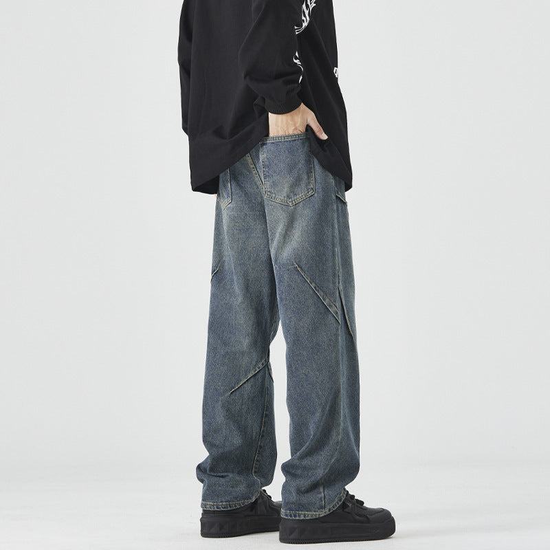 Design Loose Straight Casual Trousers