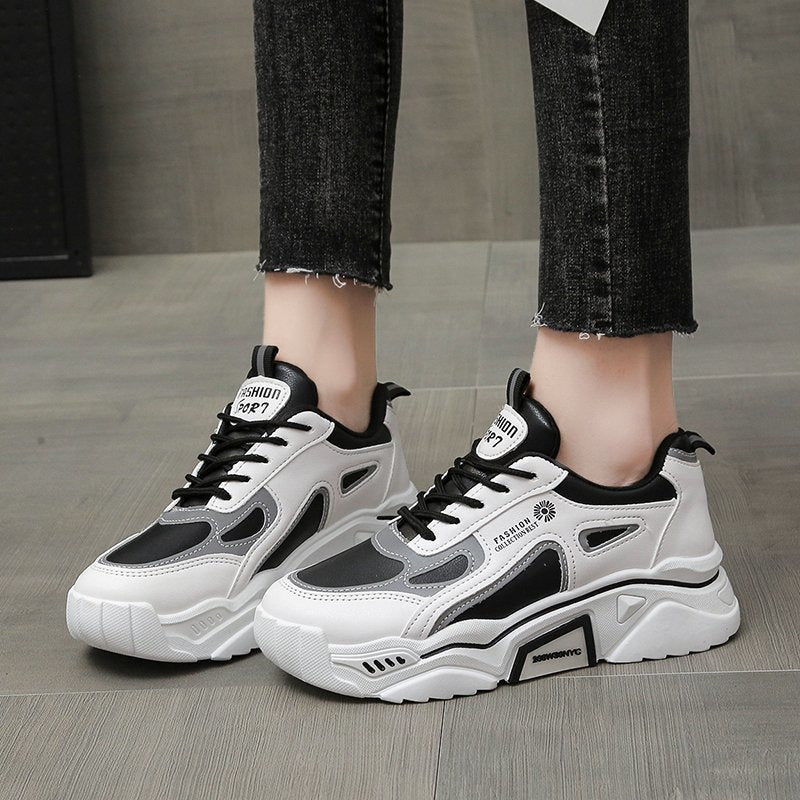 Women's Casual Running Sneakers Student Trendy White Shoes