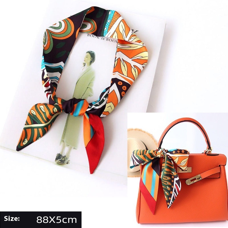 Ribbon Thin Narrow Bag Handle Scarves Decoration