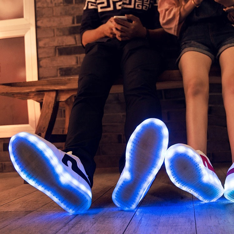 New Men's And Women's Colorful Flashing Shoes