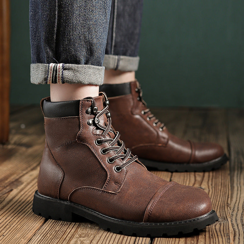 Fall Winter Men Boots British Style