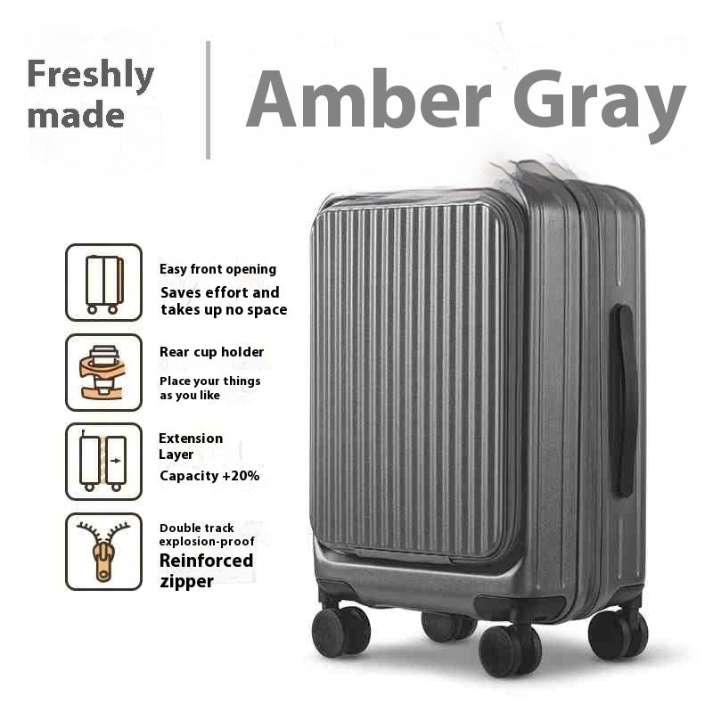 Expandable Multi Lever 20 Inch Suitcase