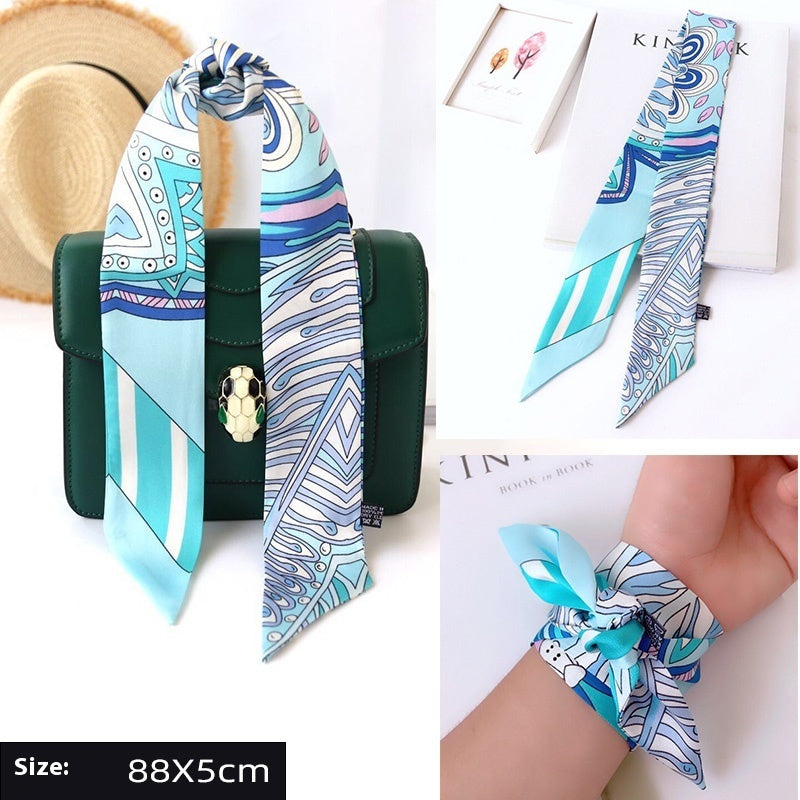 Ribbon Thin Narrow Bag Handle Scarves Decoration