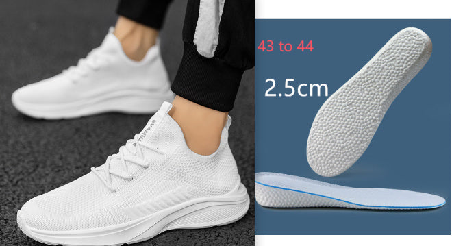 Breathable White Mesh Men's Casual Sneaker