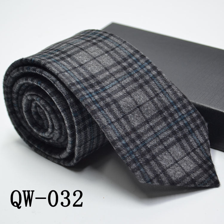 Men's Tie Super Narrow Wool-like Elegant And Elegant