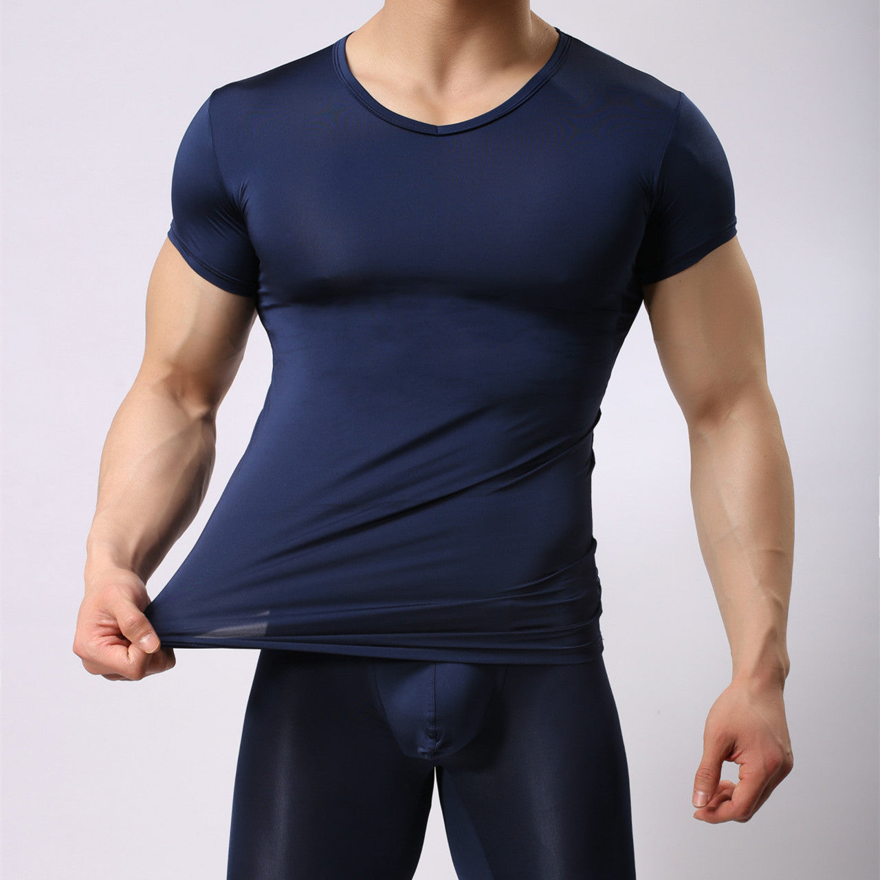 Solid Color Nylon Comfortable Soft Underwear T-shirt