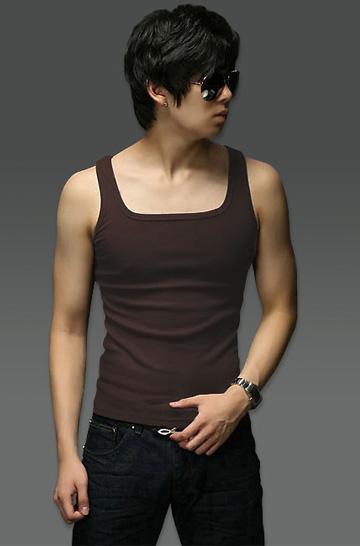 Men's Square Collar Vest