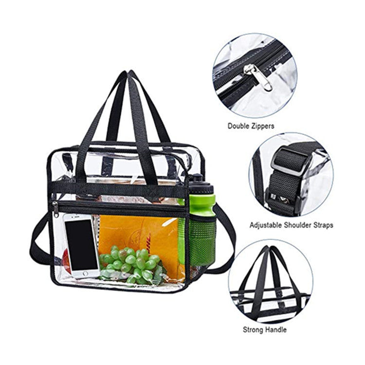 PVC Transparent Large Capacity Supermarket Shopping Bag