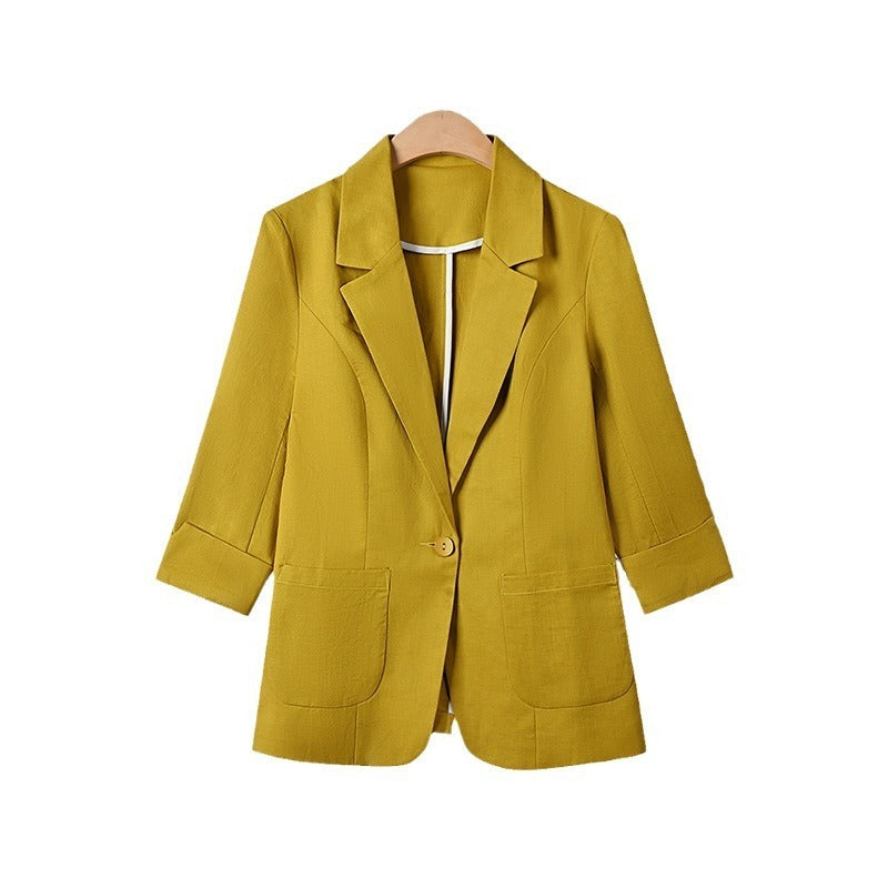 Women's High-end Linen Suit Jacket