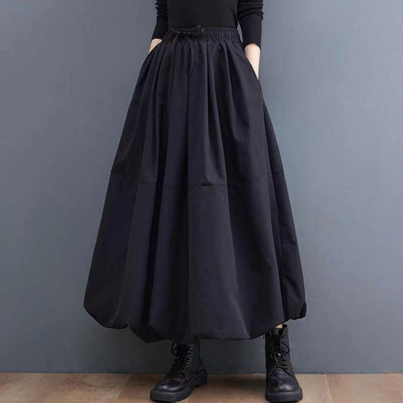 Fashion Personality New Solid Skirt Women