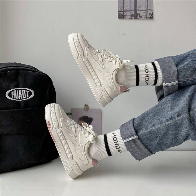 Versatile Retro Ins Trendy High Appearance Sneakers