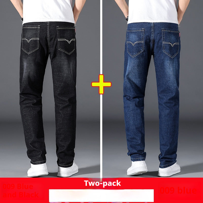 Summer Thin Jeans Men's Loose Straight