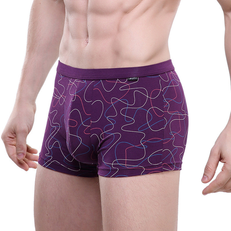 Men's Mid-waist Printed Breathable Shorts