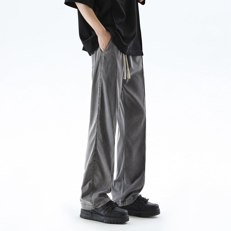 Fashion Brand Loose Breathable Straight Trousers