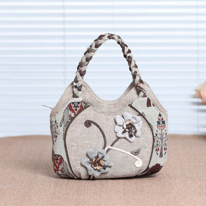 Ethnic Style Hand-woven Handbag All-match Hand Carrying