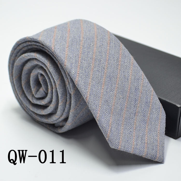 Men's Tie Super Narrow Wool-like Elegant And Elegant