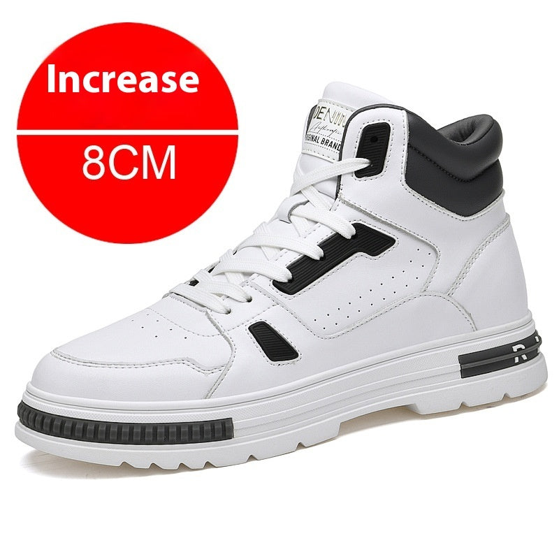 Martin Boots Men's Casual Sneakers Elevator Winter Shoes Sneaker Height Increasing Insole