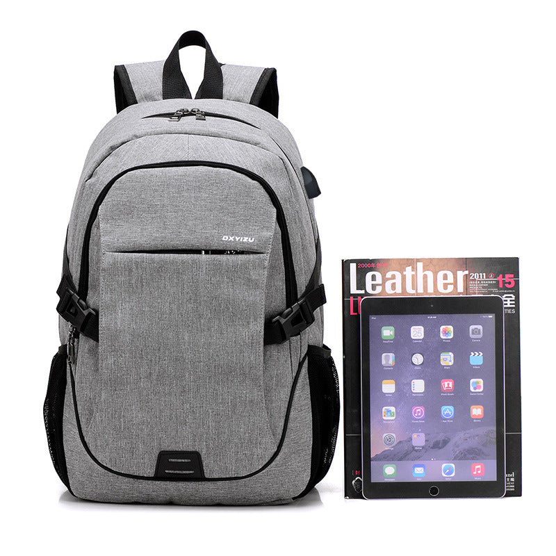 New fashion trend men's backpack, leisure business travel, computer backpack, junior high school schoolbag