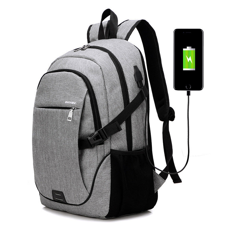 New fashion trend men's backpack, leisure business travel, computer backpack, junior high school schoolbag