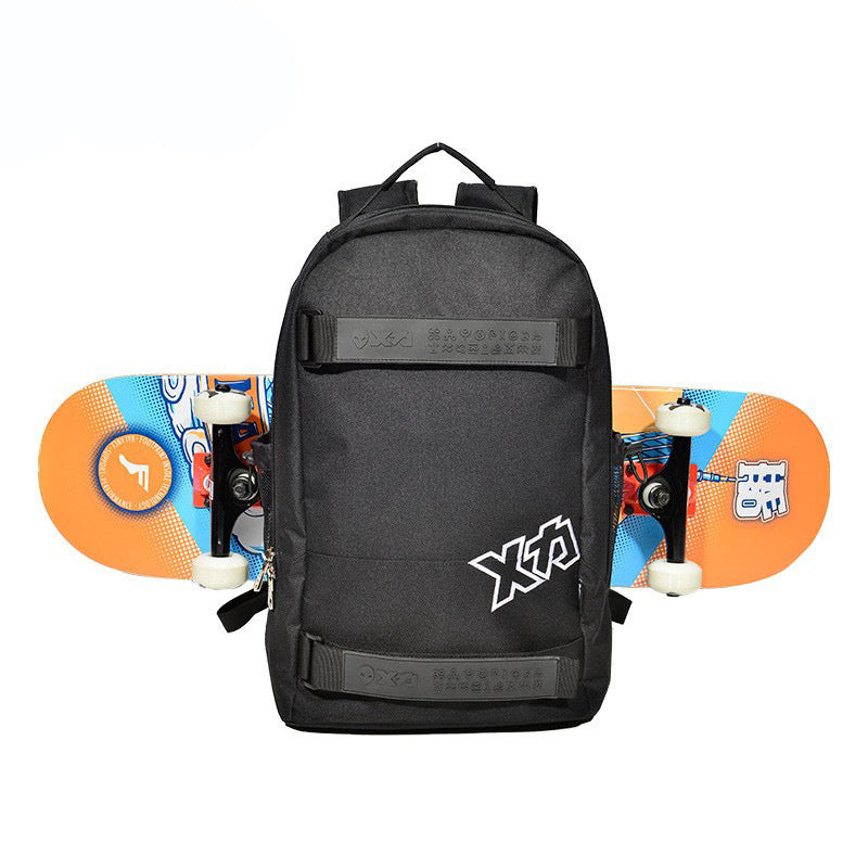 Double-shoulder Skateboard Large-capacity Backpack Multi-functional Double Rocker Land Punching Board