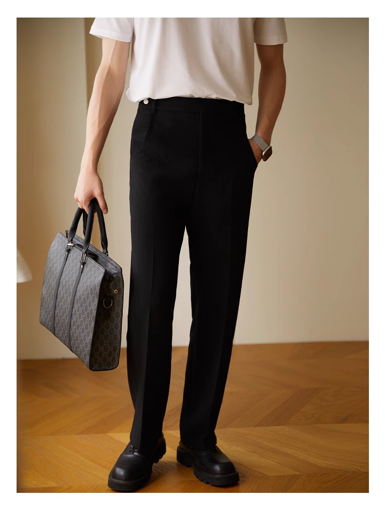 Straight Casual Long Pants Men's Thin