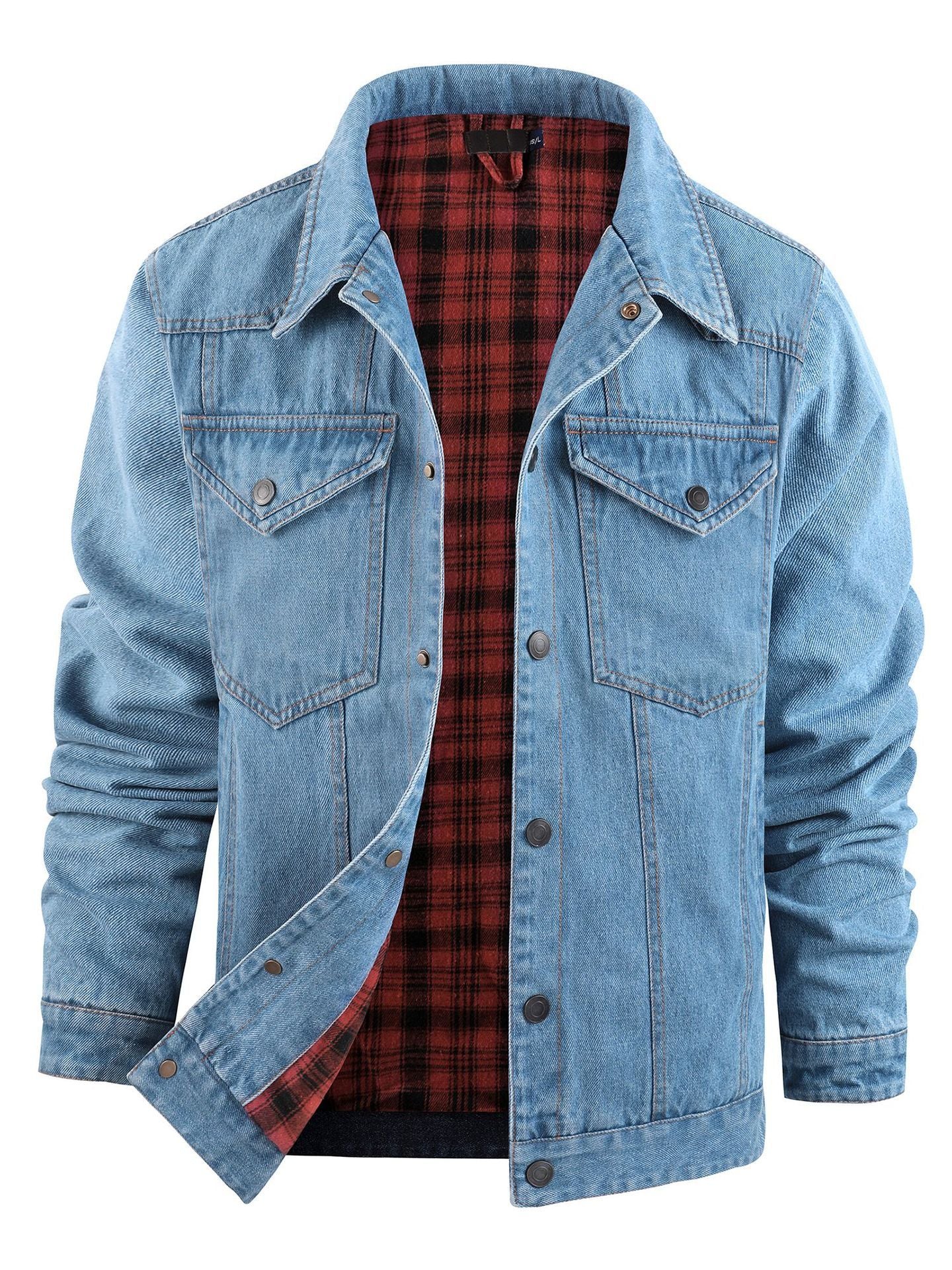 Men's Plus Size Casual Jacket Denim