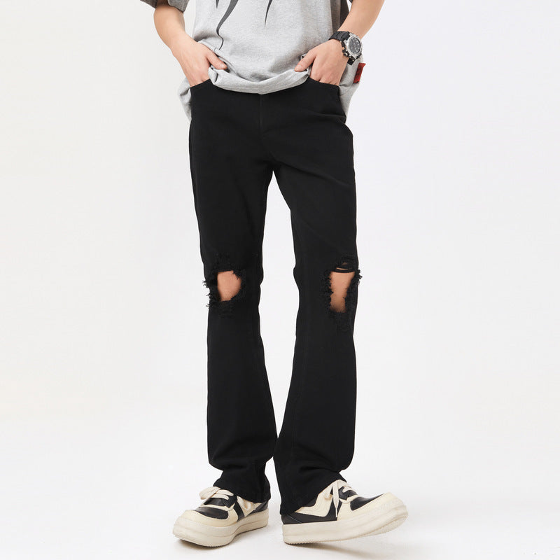 American High Street Black Ripped Jeans Men