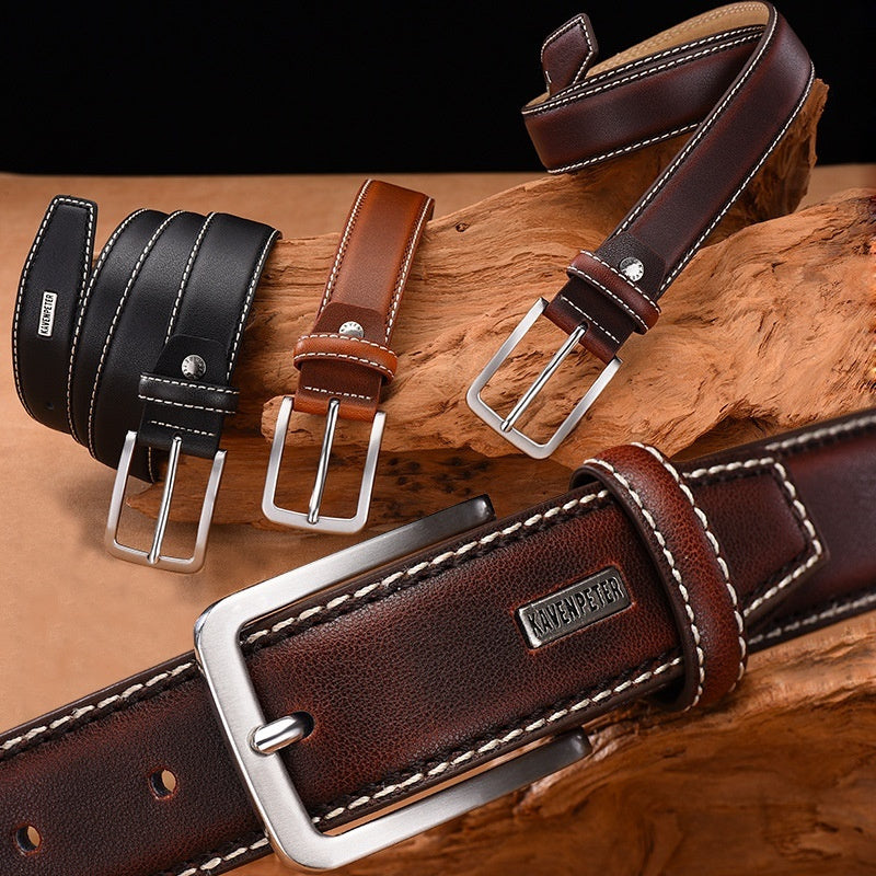 Fashion Classic Business Men's Belt Foreign Trade Cross-border E-commerce Belt Men