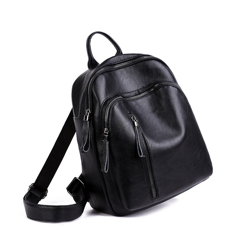 New handbag Korean lady PU backpack fashion tide all-match leisure travel backpack bag can be issued on behalf of the PU