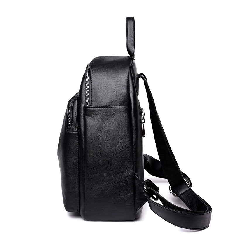 New handbag Korean lady PU backpack fashion tide all-match leisure travel backpack bag can be issued on behalf of the PU