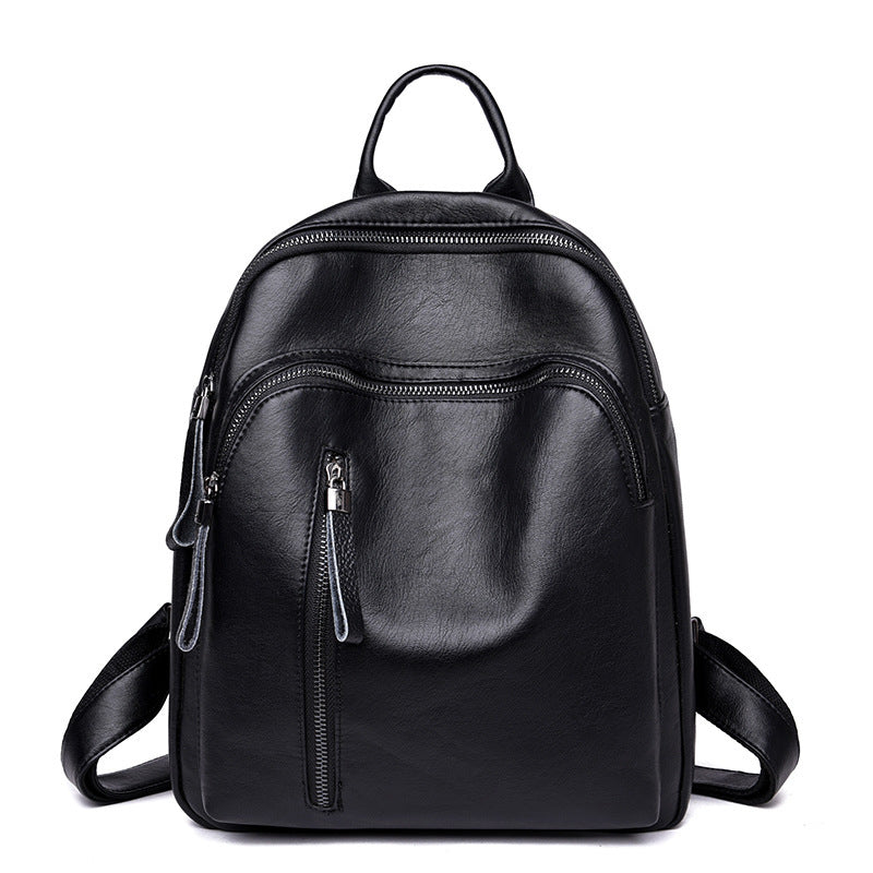 New handbag Korean lady PU backpack fashion tide all-match leisure travel backpack bag can be issued on behalf of the PU