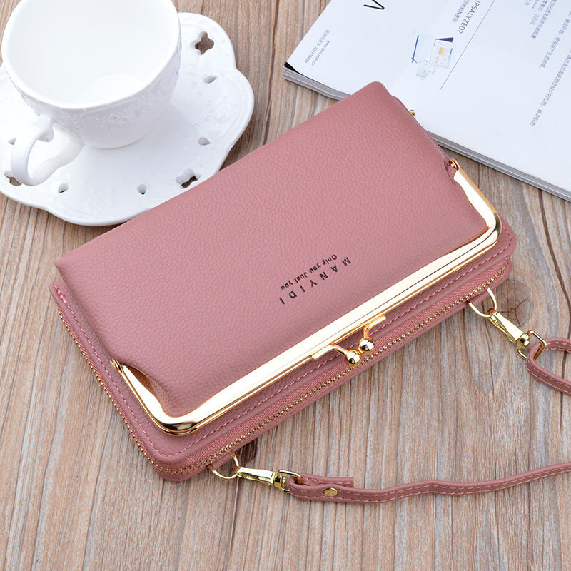 Lock Crossbody Bags Women Shoulder Bag Clutch Ladies Mobile Phone Bag Purse Handbag