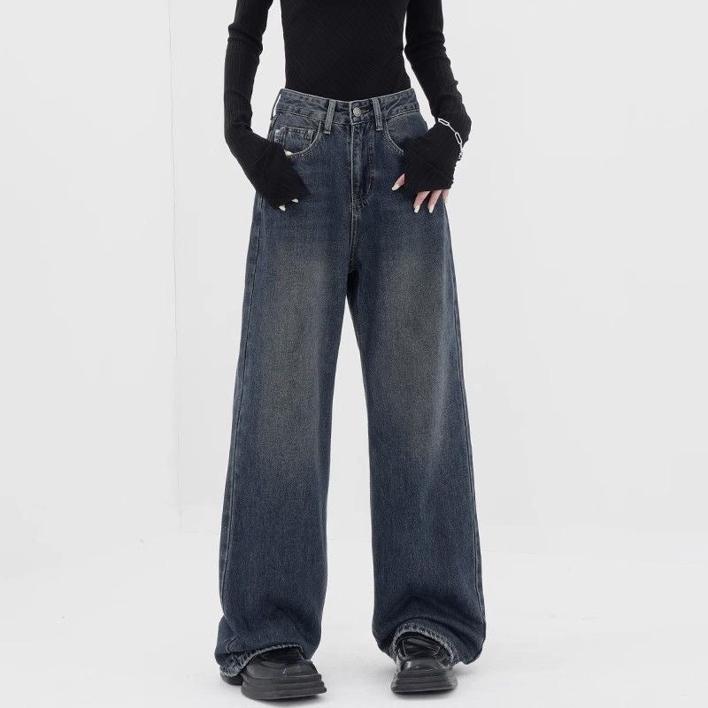 Women's Wide-leg Jeans Loose High Waist