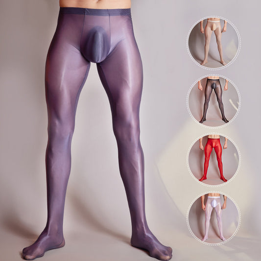 High Elasticity Thin Body Socks Fitness Sports Men Pantyhose