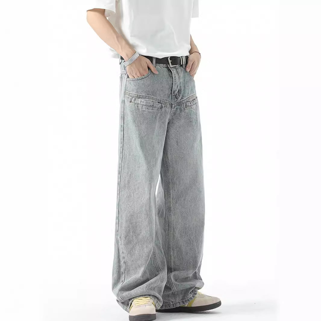 Summer Thin Loose Straight Wide Leg Casual Jeans