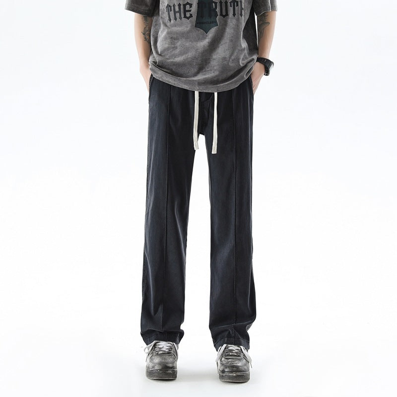 Fashion Brand Loose Breathable Straight Trousers