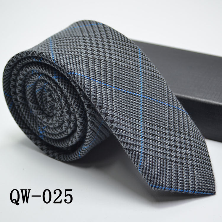 Men's Tie Super Narrow Wool-like Elegant And Elegant