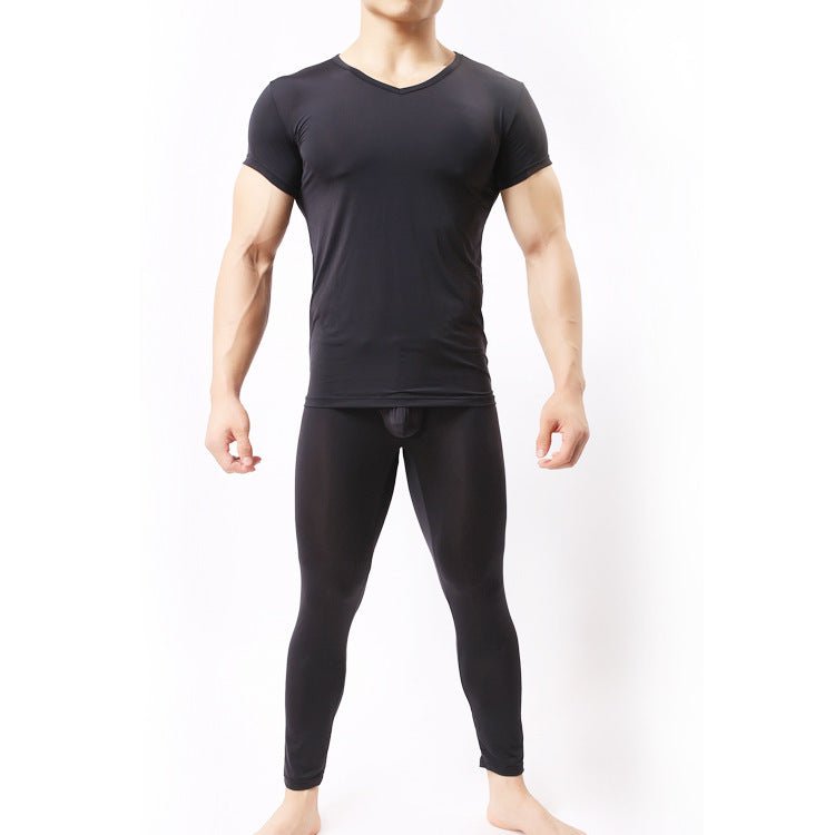 Solid Color Nylon Comfortable Soft Underwear T-shirt