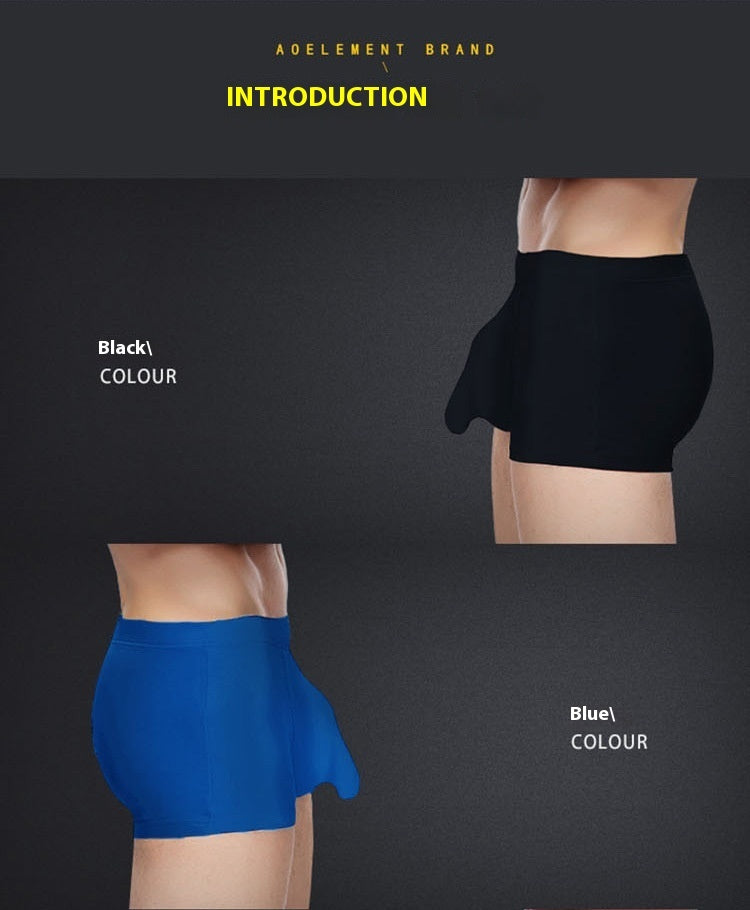 Men's Underwear Boxers Sexy Seduction Bullet Separation U Convex Trunk Underpants Modal Elephant