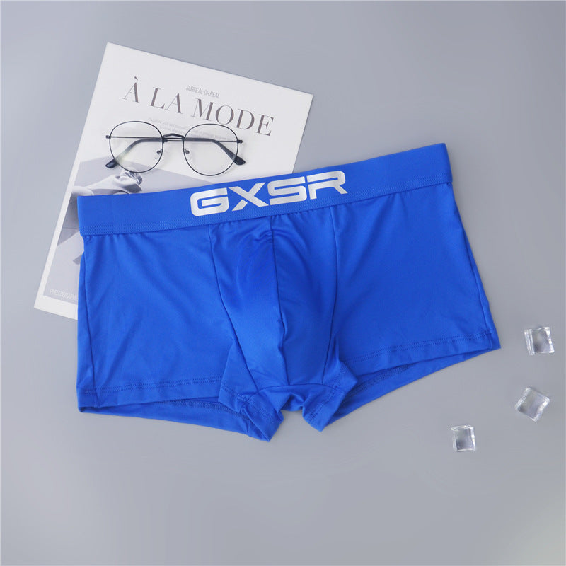 Men's Boxer Briefs And Breathable Milk Silk Low Waist