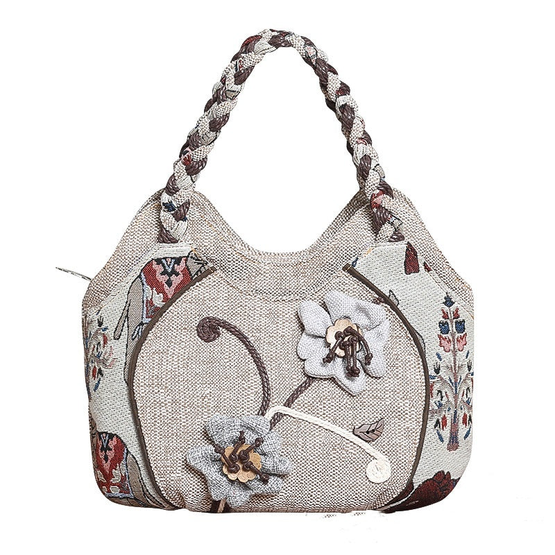 Ethnic Style Hand-woven Handbag All-match Hand Carrying