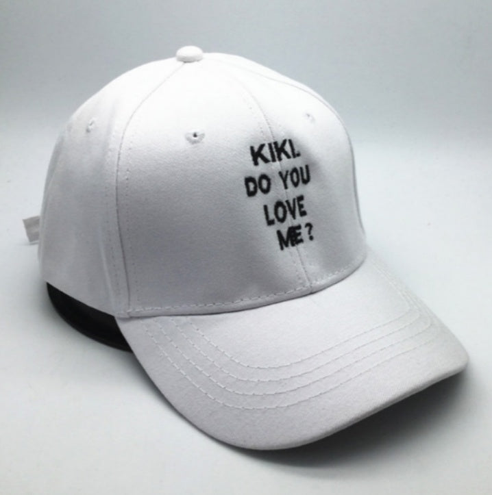 Letter embroidered baseball cap