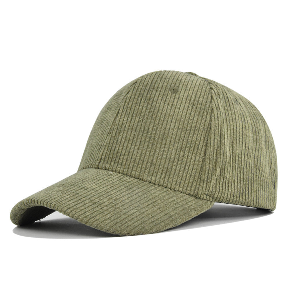 Fashion Corduroy All-matching Peaked Cap Men