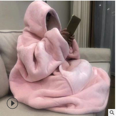 Hooded TV Blanket Outdoor Cold And Warm Night Gown