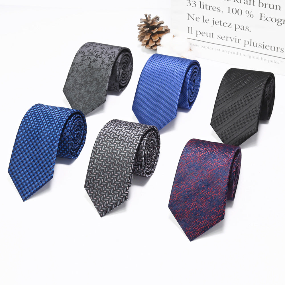 New Men's Polyester Silk Arrow Type Tie