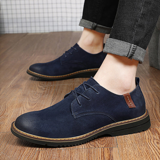 Plus Size Spring New Men's Casual Leather Shoes