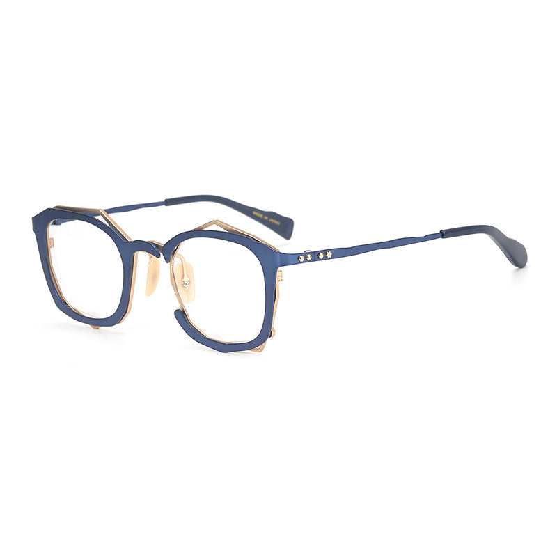 Handmade Irregular Shape Glasses Frame With Myopic Glasses Option