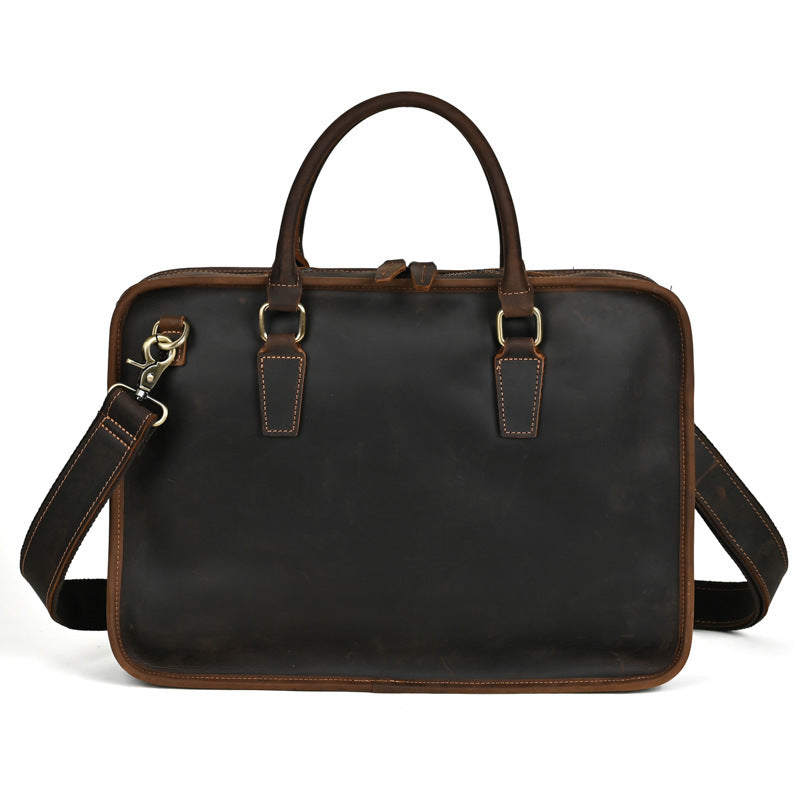 Fashion Personality Retro Cowhide Men's Handbag