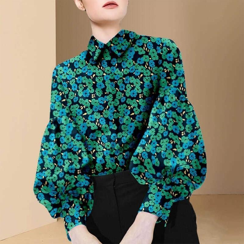 Ladies Floral Shirt Women's Design Sense